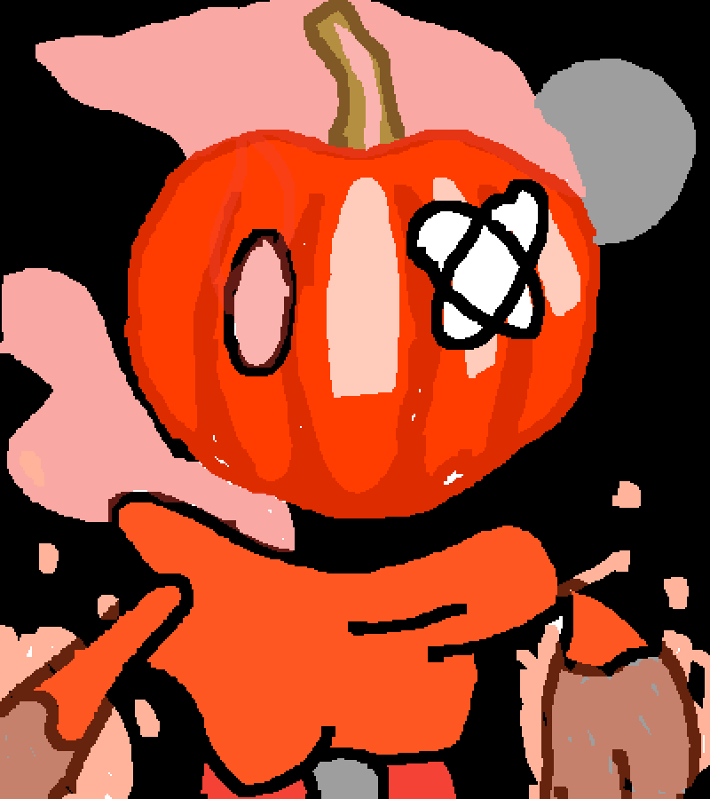 Bloxy In His Halloween Costume - Cartoon Clipart (800x900), Png Download