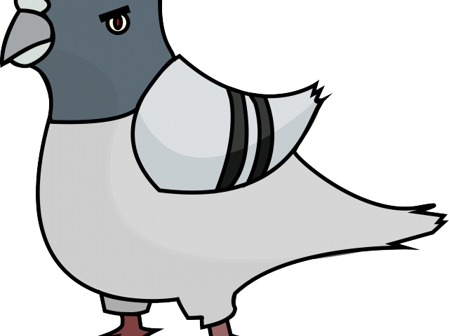 Pigeon Clipart Pigon - Angry Pigeon - Png Download (640x480), Png Download