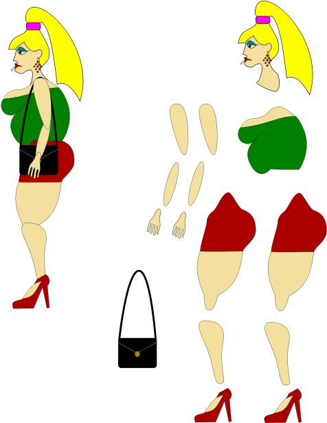 Free Prosti - Prostitute Clip Art - Png Download (566x800), Png Download
