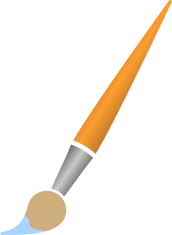 Medium Image - Green Paint Brush Clipart - Png Download (584x800), Png Download