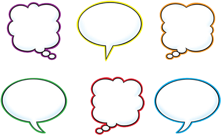 Trendâ® Classic Accentsâ® Speech Balloons Variety Pack - Download Clipart (850x850), Png Download