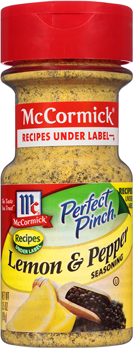 Baked Lemon Pepper Chicken Transparent Background - Mccormick Lemon Pepper Seasoning Clipart (800x800), Png Download