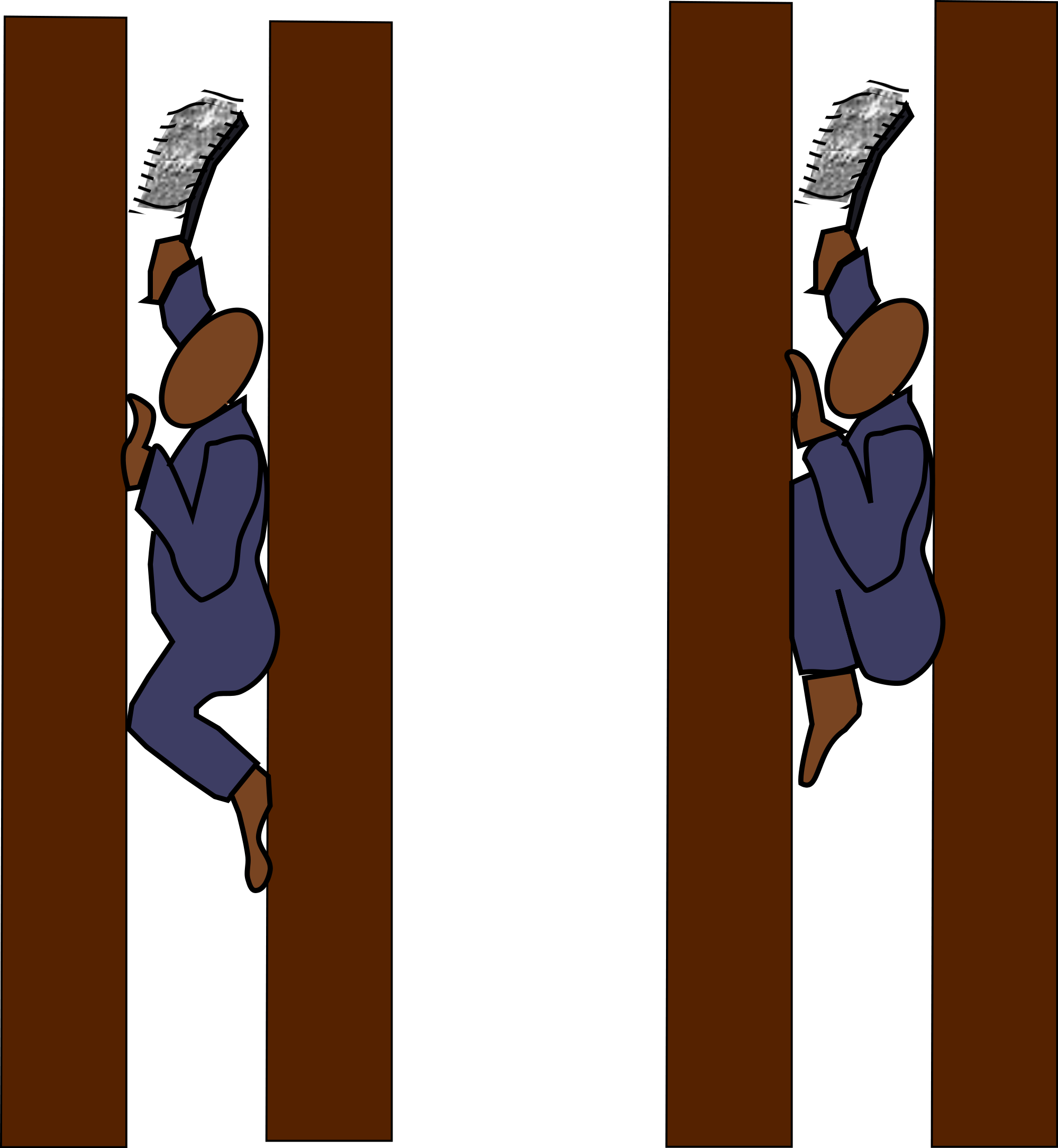 Climbing Boys In Chimneys - Climbing Up A Chimney Clipart (708x768), Png Download