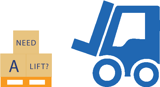 Jackson Forklift Need A Lift Forklift Clipart (1276x298), Png Download