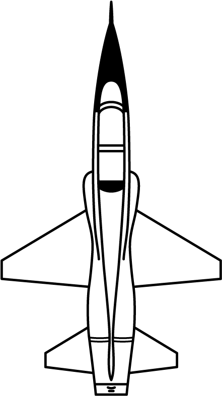 T38 Aircraft - Rocket Clipart (800x800), Png Download