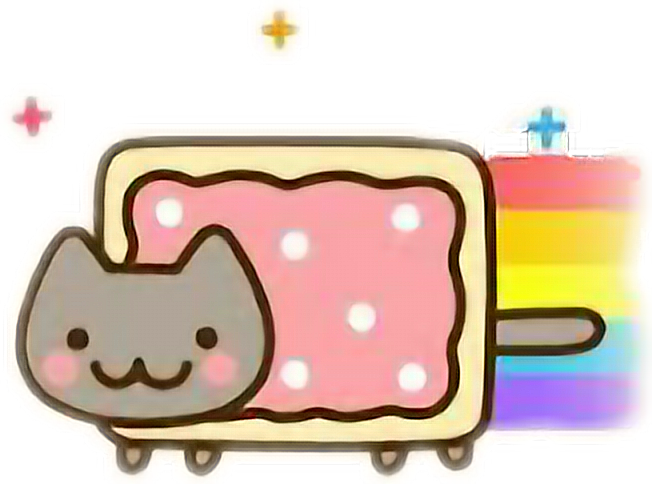 Hola Sticker - Kawaii Cute Pusheen The Cat Clipart (652x484), Png Download