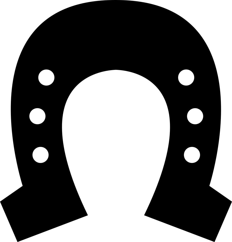 Horseshoe Shape With Six Small Holes Svg Png Icon Free Clipart (938x980), Png Download