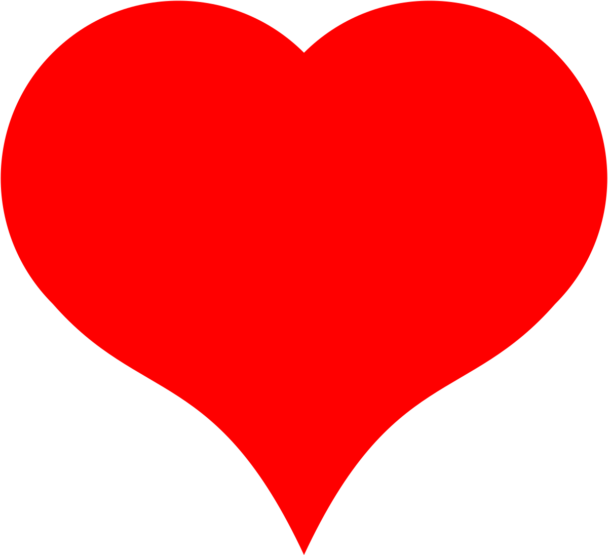 Another Svg Semicircle Heart - Love Heart Clipart (1121x1024), Png Download