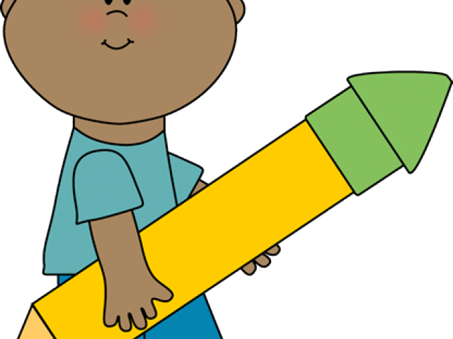 Pencil Clipart Boy - Clip Art - Png Download (640x480), Png Download