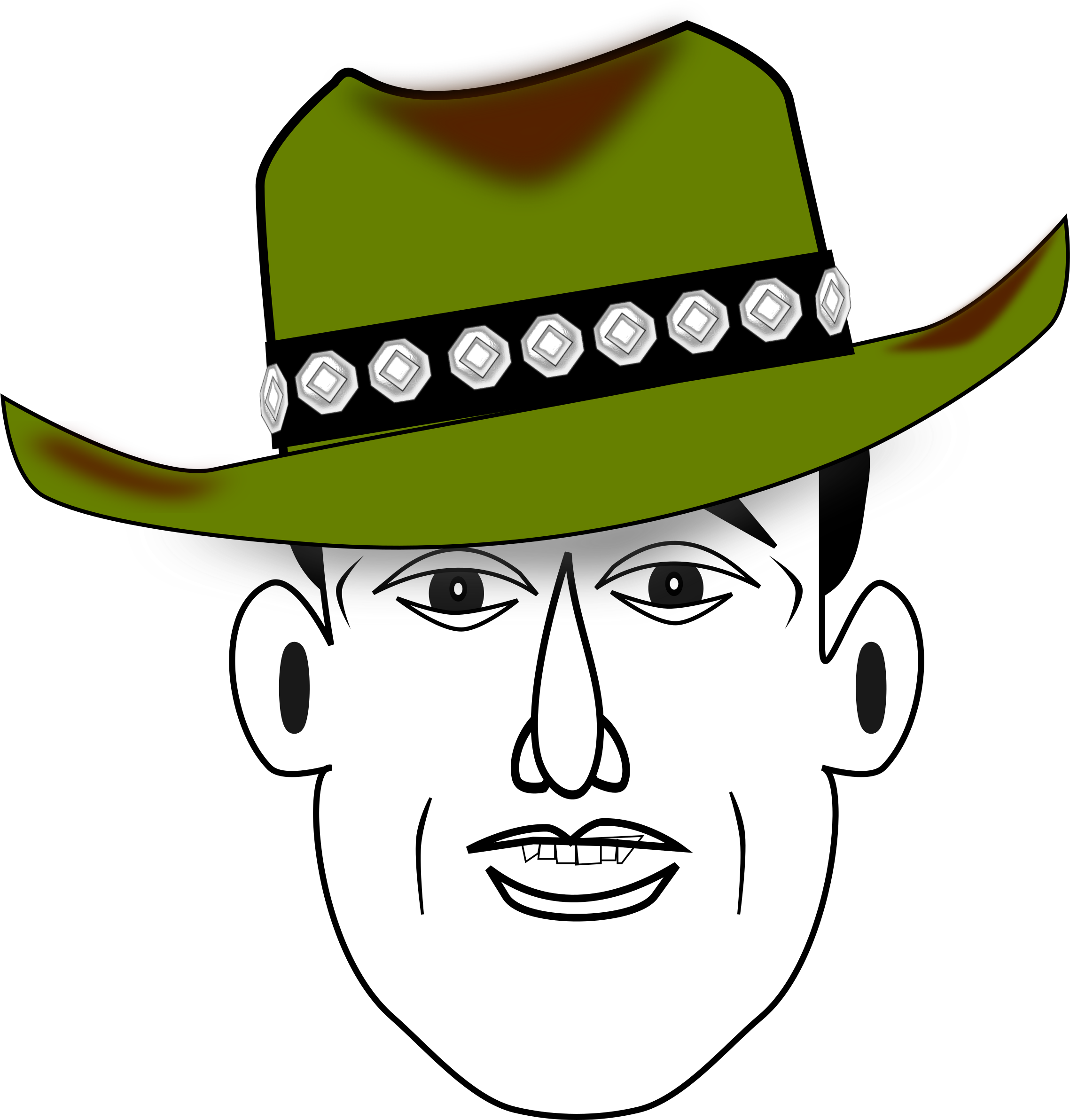 Big Image - Cowboy Clipart (2288x2400), Png Download