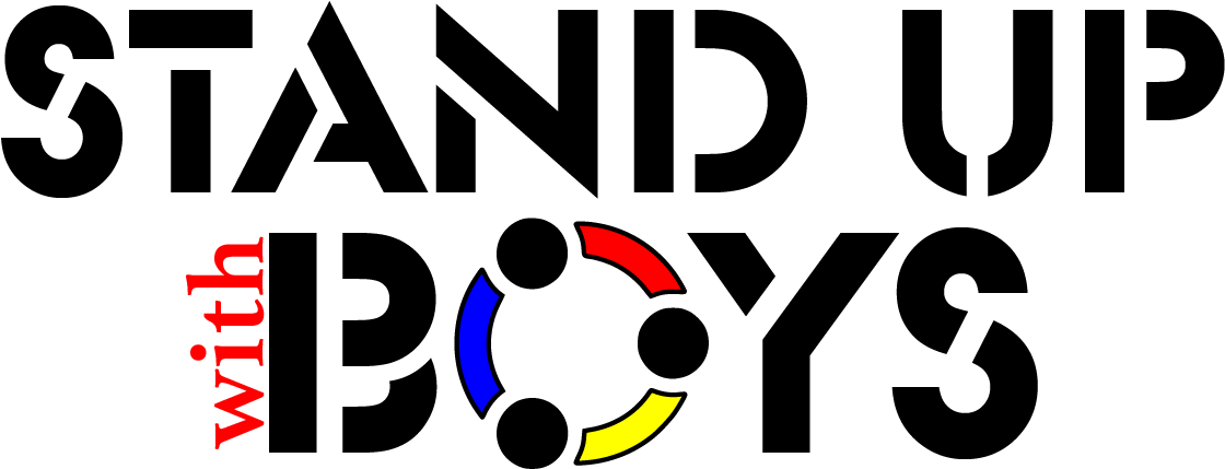 Stand Up With Boys Clipart (1132x535), Png Download