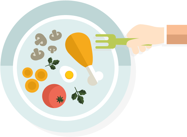 My Healthy Plate Clipart (720x560), Png Download