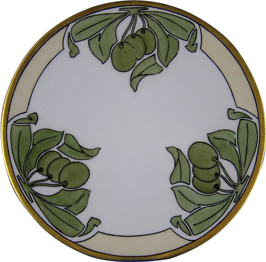Favorite Bavaria Arts & Crafts Olive Design Plate - Circle Clipart (885x885), Png Download