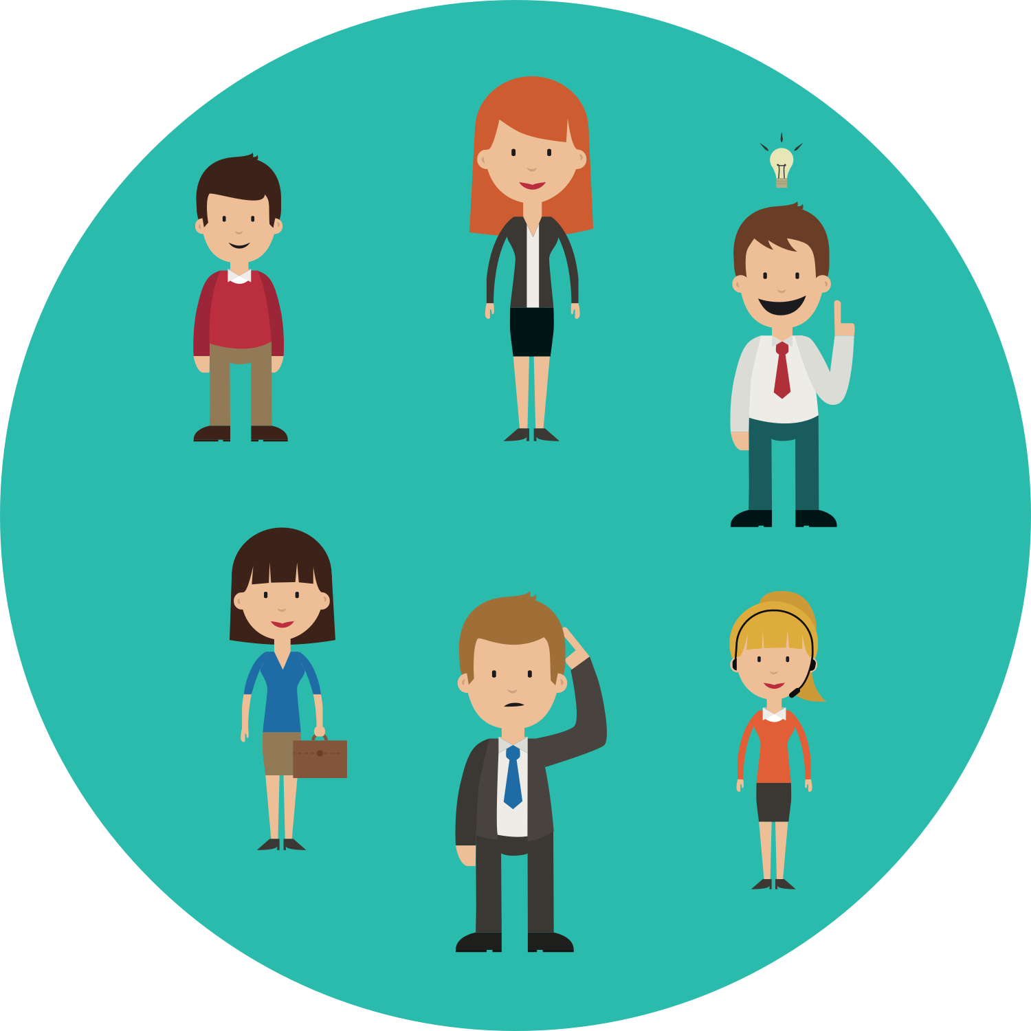 Behavioral Personas - Cartoon Clipart (1500x1500), Png Download