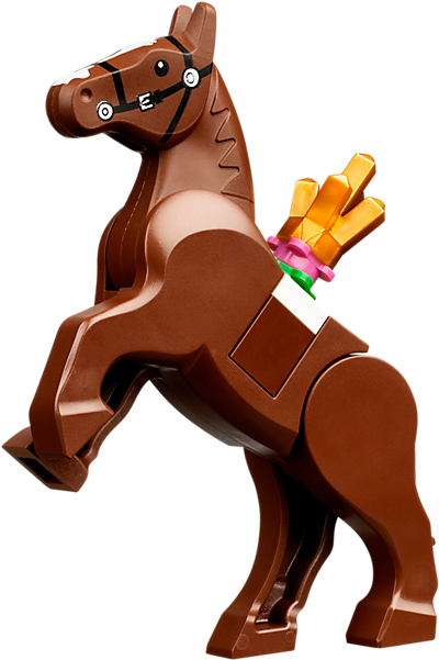 10656 My First Lego Princess - Lego Horse Png Clipart (840x630), Png Download