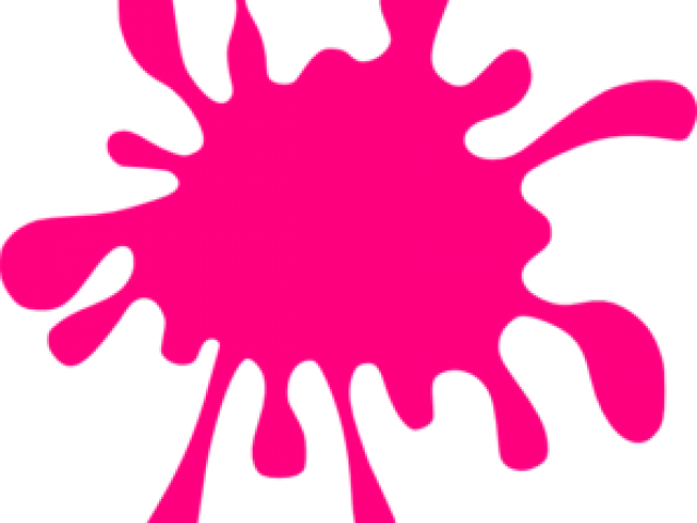 Pink Cliparts - Black Paint Splatter Clip Art - Png Download (640x480), Png Download