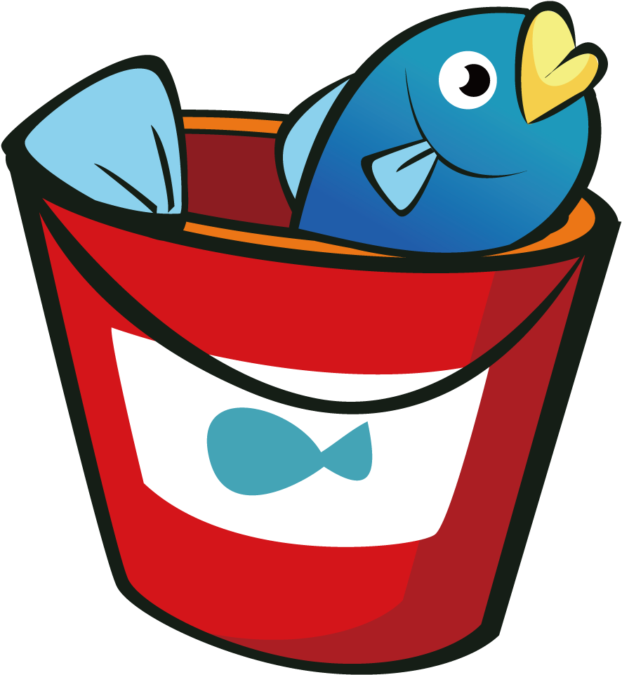 Fish Seafood Bucket Barrels Of Transprent Png - Balde De Peixe Png Clipart (1000x1000), Png Download