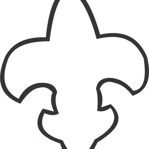 Fleur De Lis - Cross Clipart (600x600), Png Download