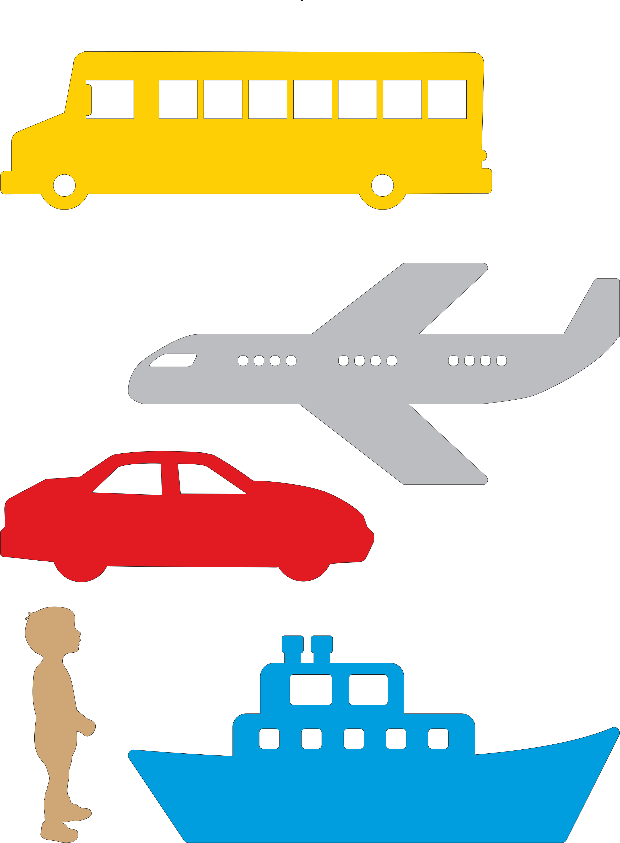 Vacation Felt Set Clipart (2373x3218), Png Download