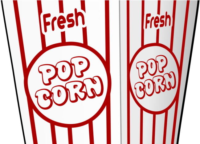 Popcorn - Bowl Of Popcorn Drawing Clipart (747x467), Png Download