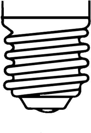 1 Lámpara E27 - Edison Screw Clipart (625x625), Png Download