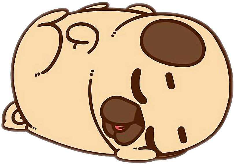 Resting Sleeping Dog Puglie Pug Clipart Full Size Clipart 1860018 Pinclipart