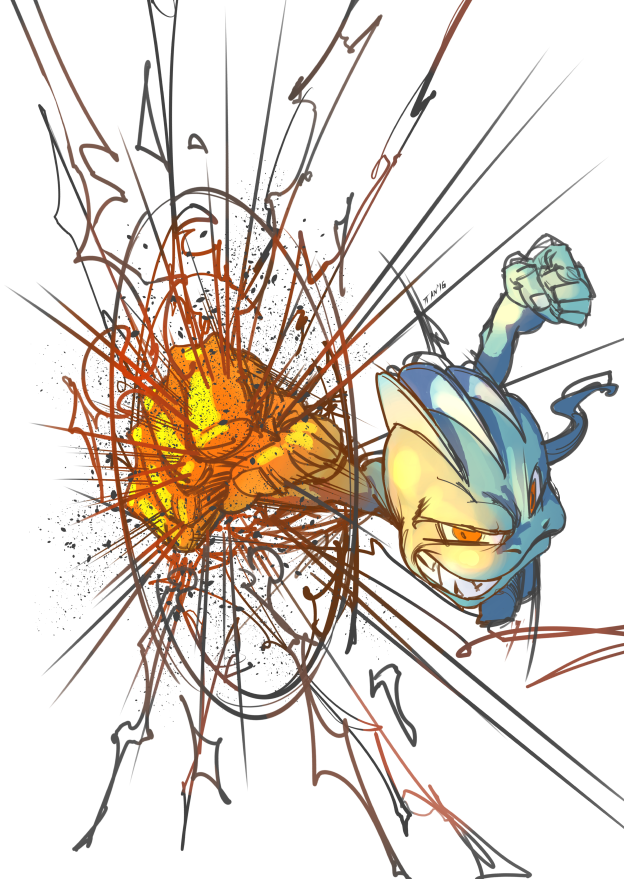 066 Machop Used Dynamic Punch And Karate Chop Machop Clipart Full Size Clipart (1860119