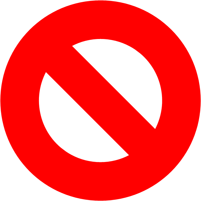 Conclusion - - Do Not Do Clipart (639x639), Png Download