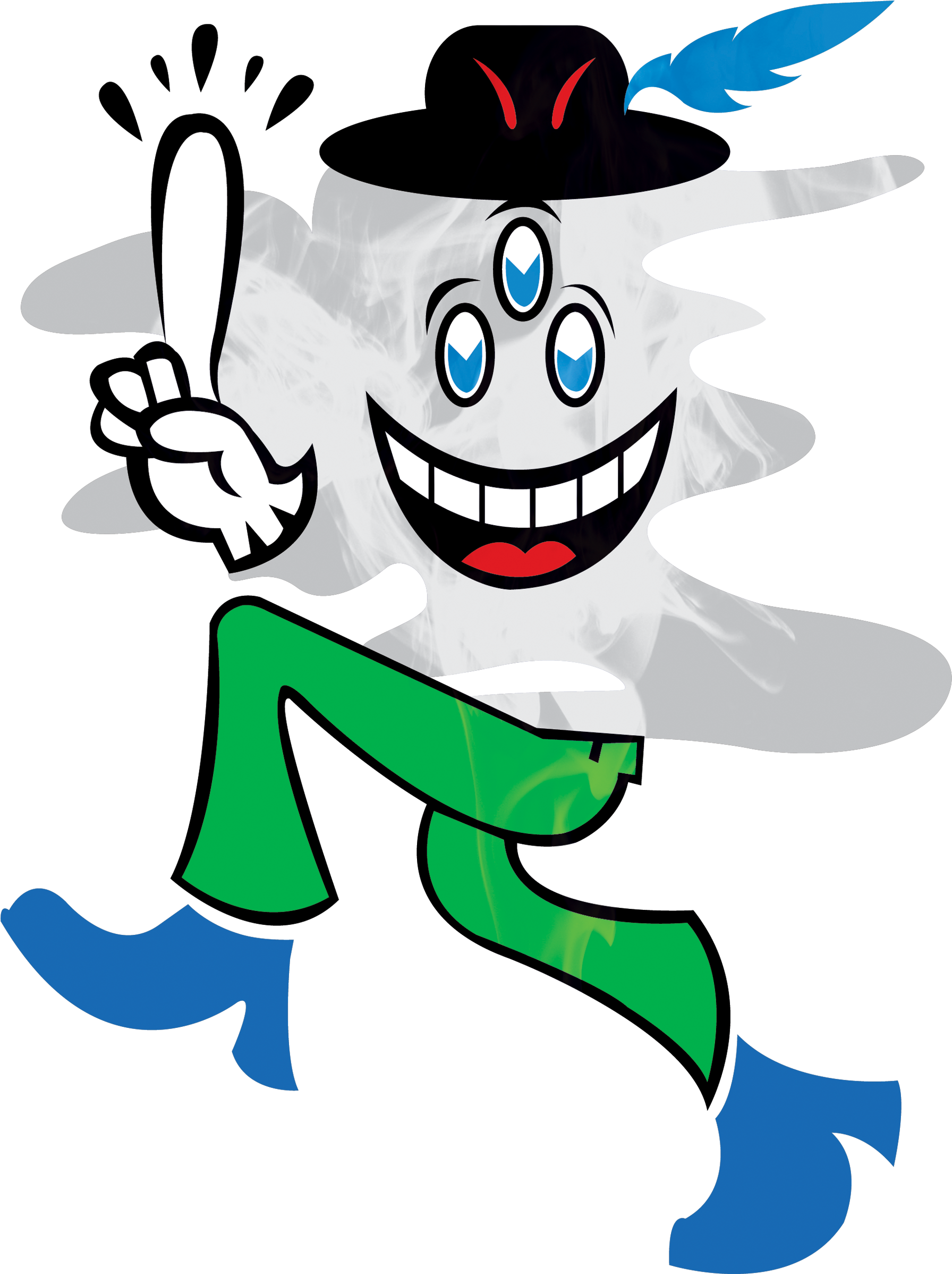 The Doo Dah Man Grateful Dead - Cartoon Clipart (1950x2604), Png Download