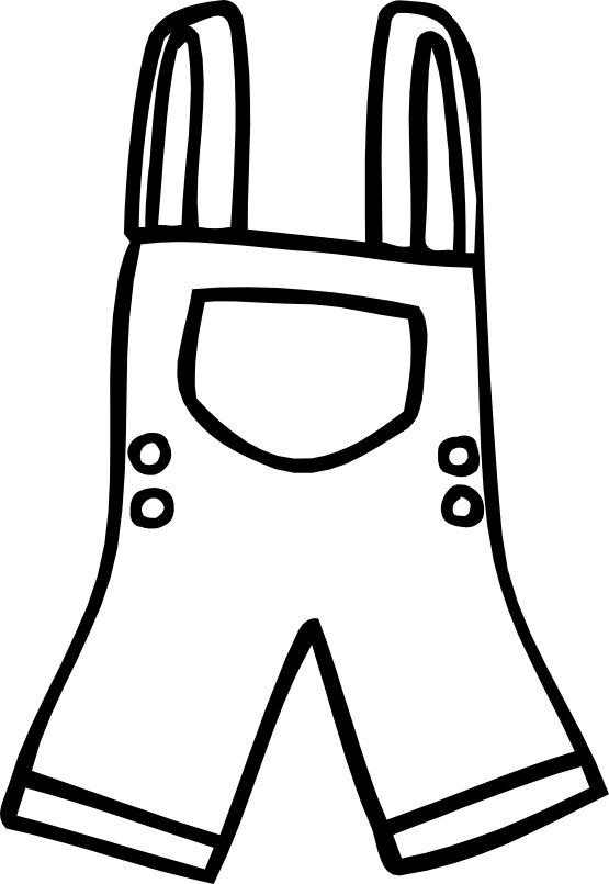 Clothing Clipart Black And White Free - Coloring Book - Png Download (555x805), Png Download