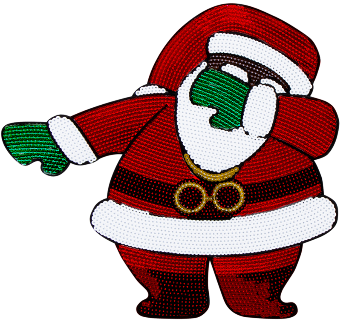 Dabbin Santa Og Sequin Bomber Jacket [black] - Flight Jacket Clipart (1200x1200), Png Download