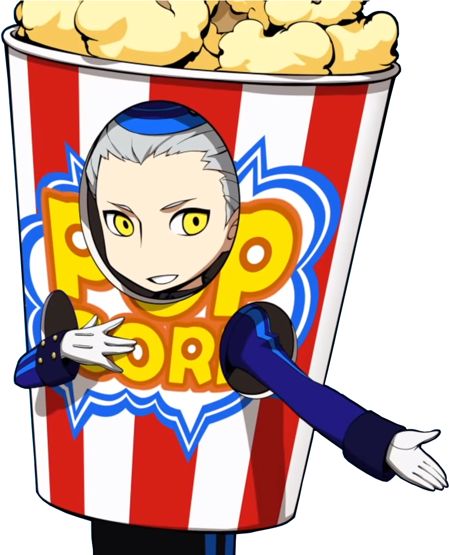 Free Popcorn - Persona Q2 Theodore Clipart (951x1080), Png Download