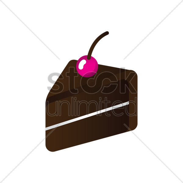 Slice Of Chocolate Cake Clipart - Png Download (600x600), Png Download