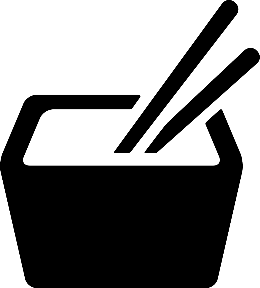 Japanese Food With Chopsticks Png Icon Free - Japanese Food Chopsticks Logo Clipart (886x980), Png Download