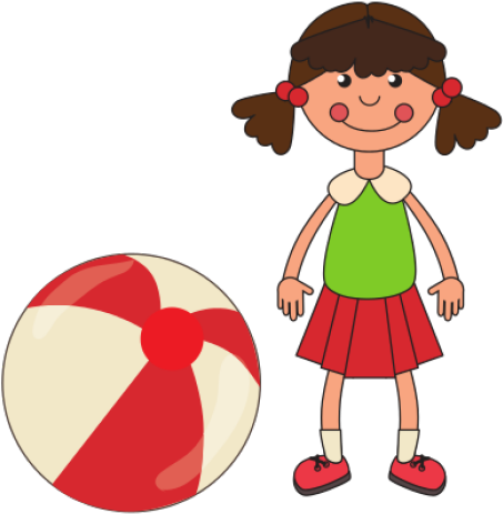 Pelota Y Muñeca Clipart (640x480), Png Download