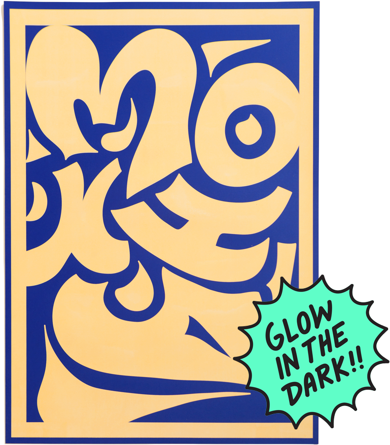 Tribal Poster Yellow On Blue - Yellow Clipart (1080x1080), Png Download