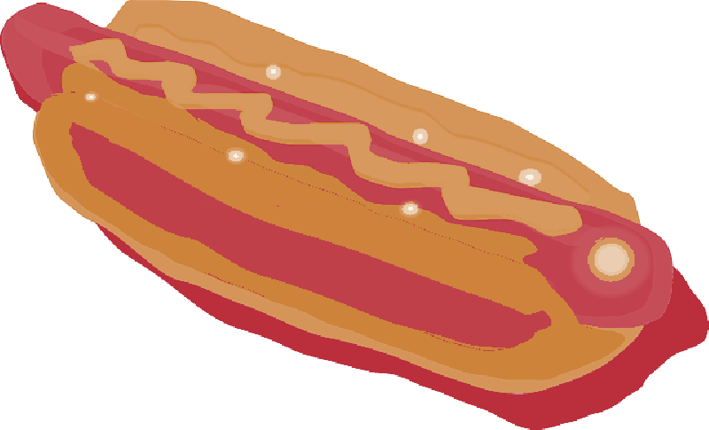Sausage Clipart Hog Dog - Sausage - Png Download (800x485), Png Download