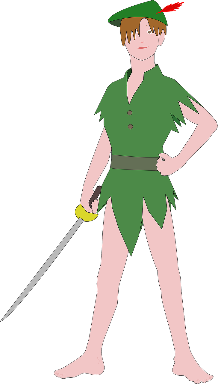 Peter Pan Fiction Boy Green Png Image - Peter Pan [book] Clipart (728x1280), Png Download