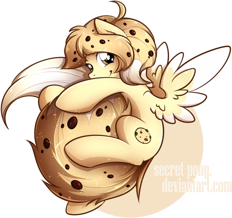 Chocolate Chip By Secret - Chocolate Chip Cookie Pony Clipart (919x870), Png Download