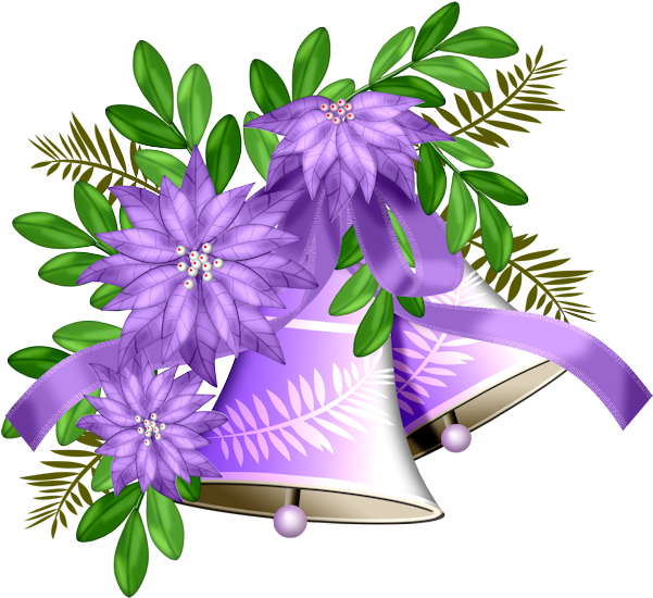 Cloches,noel Purple Christmas, Christmas Bells, Christmas - Green Leaf Art Safari 1 Canvas Art Clipart (600x600), Png Download