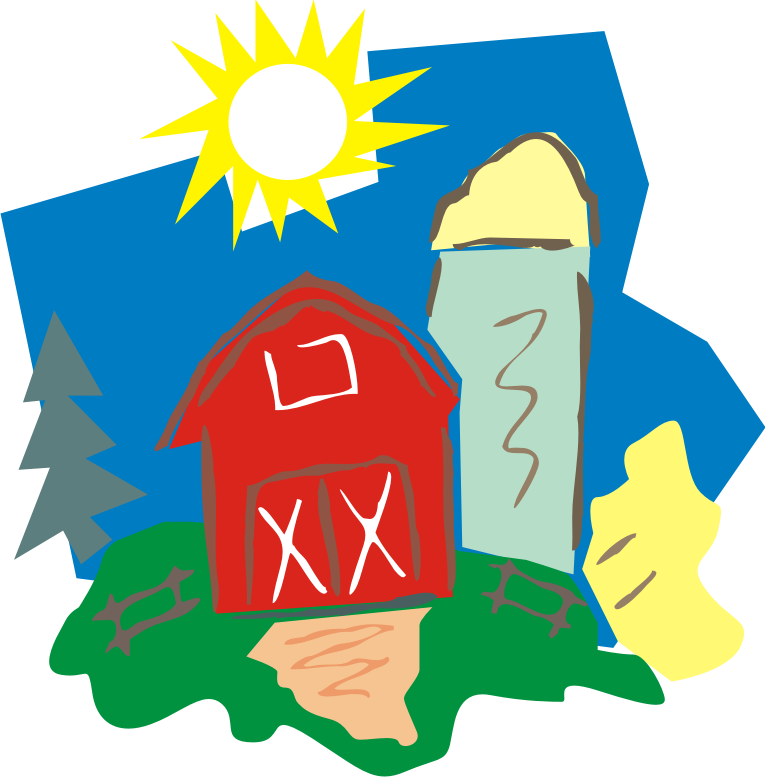 Farm - Cartoon Barn Clipart (765x777), Png Download