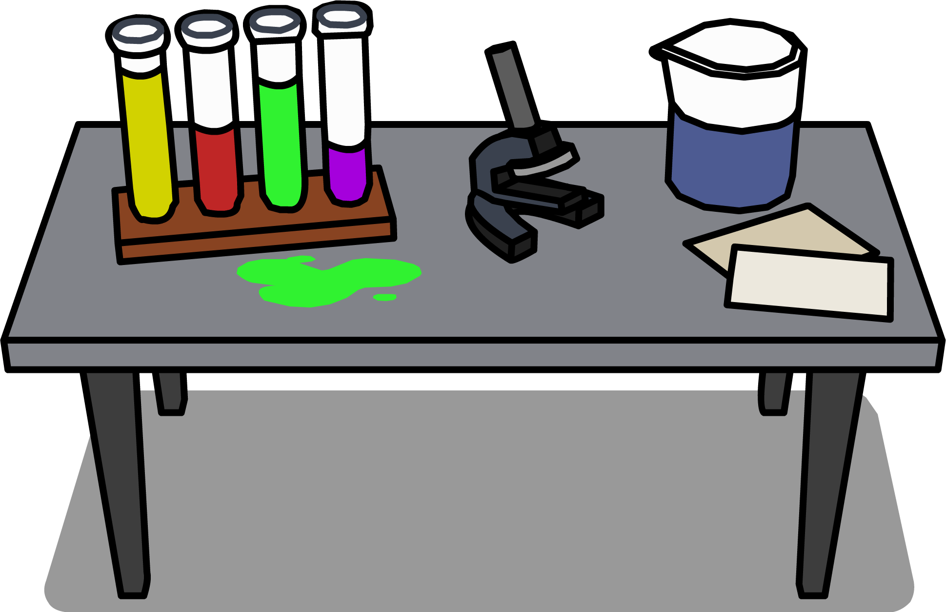 Laboratory Desk Sprite 001 Lab Table Clipart Transparent Png
