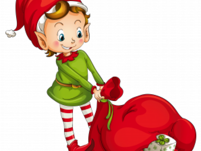 Santa Clipart Transparent Background - Christmas Elf Christmas Elf Christmas Elf Oval Ornament - Png Download (640x480), Png Download