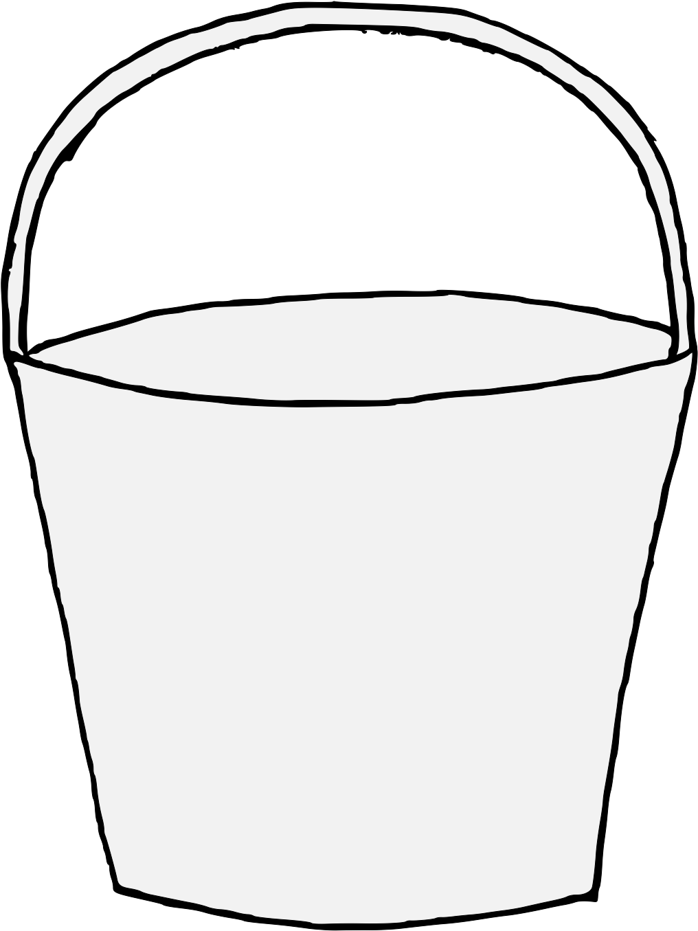 Bucket With Handle - Mozzarella Clipart (1068x1368), Png Download