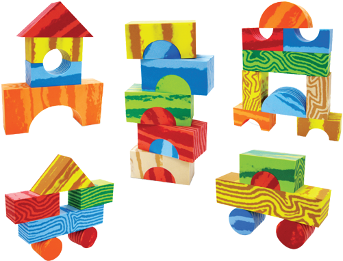 1718 › Wood-d Foam Blocks - Keine Softbausteine, 32-teilig Bausteine, Schaumstoff, Clipart (567x567), Png Download