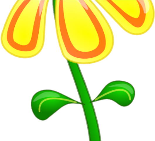 Yellow Flower Clipart Hippie - Yellow Flower Clip Art - Png Download (640x480), Png Download