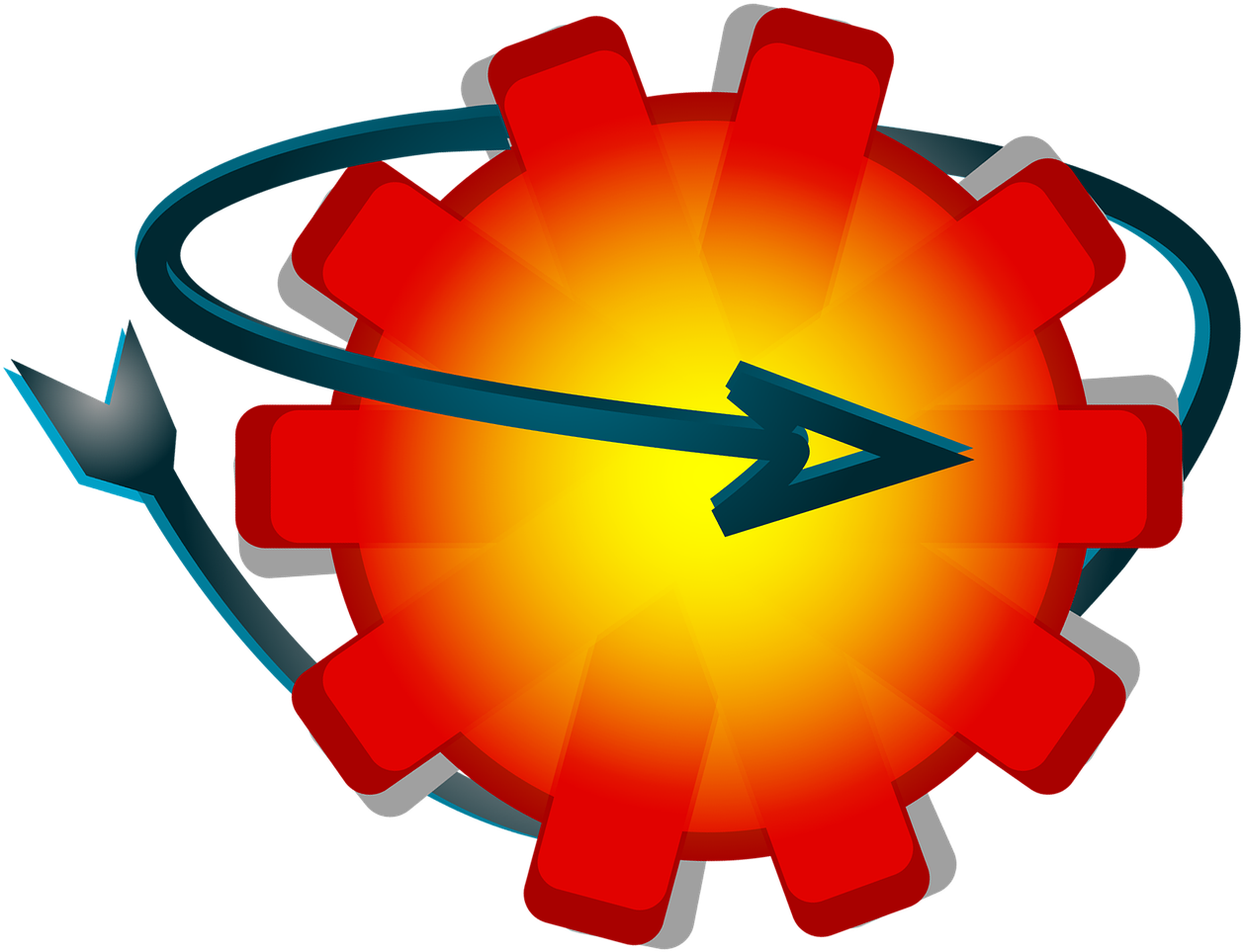 Wheel Logo Icon - Icon Clipart (1280x1108), Png Download