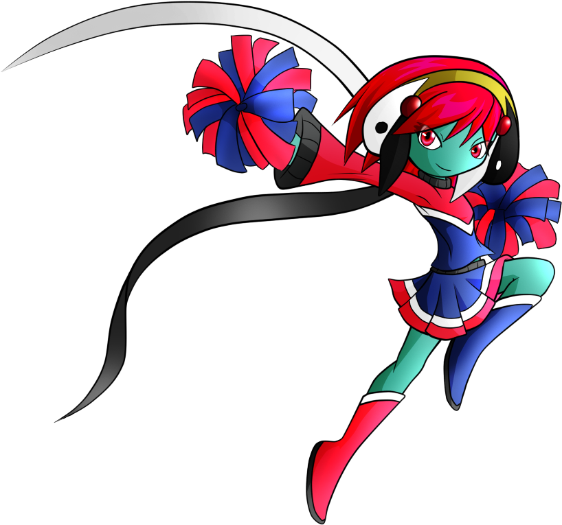 See Here Cheerleader Clipart Silhouette Free Images - Flyer - Png Download (800x741), Png Download