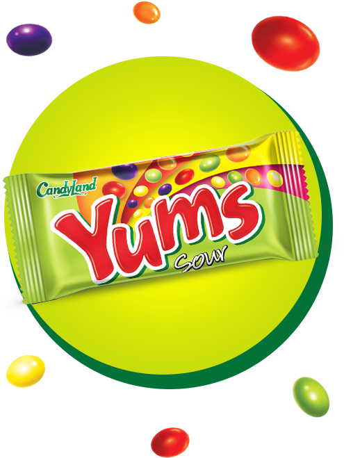 Yums Sour - Circle Clipart (500x700), Png Download