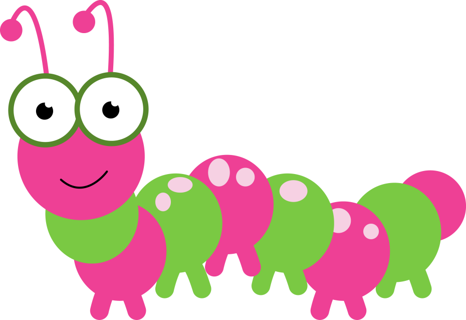 Caterpillar Clipart - Pink Caterpillar Clipart - Png Download (930x638), Png Download